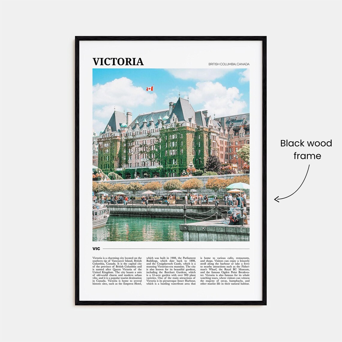 Victoria Travel Poster Canada Victoria Wall Art Victoria Poster Print Victoria Photo Victoria Decor British Columbia Canada - Image 2
