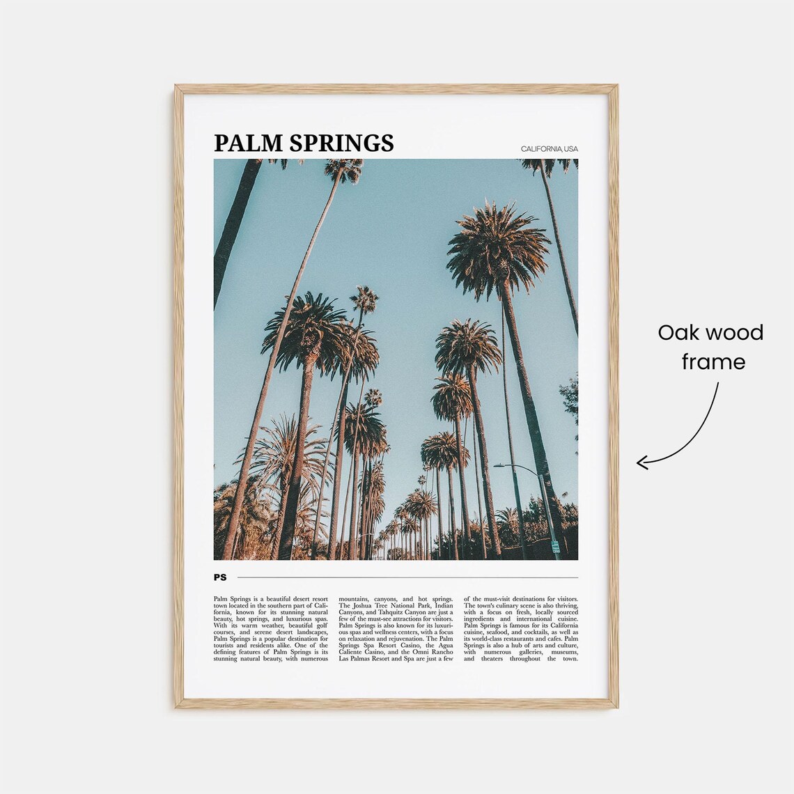 Palm Springs Travel Poster, California USA Wall Art - Image 3
