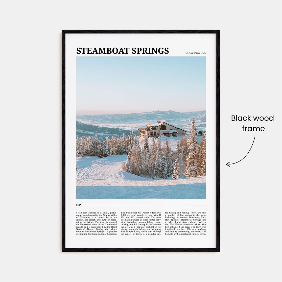 Steamboat Springs Travel Poster, Colorado Wall Art - Image 2