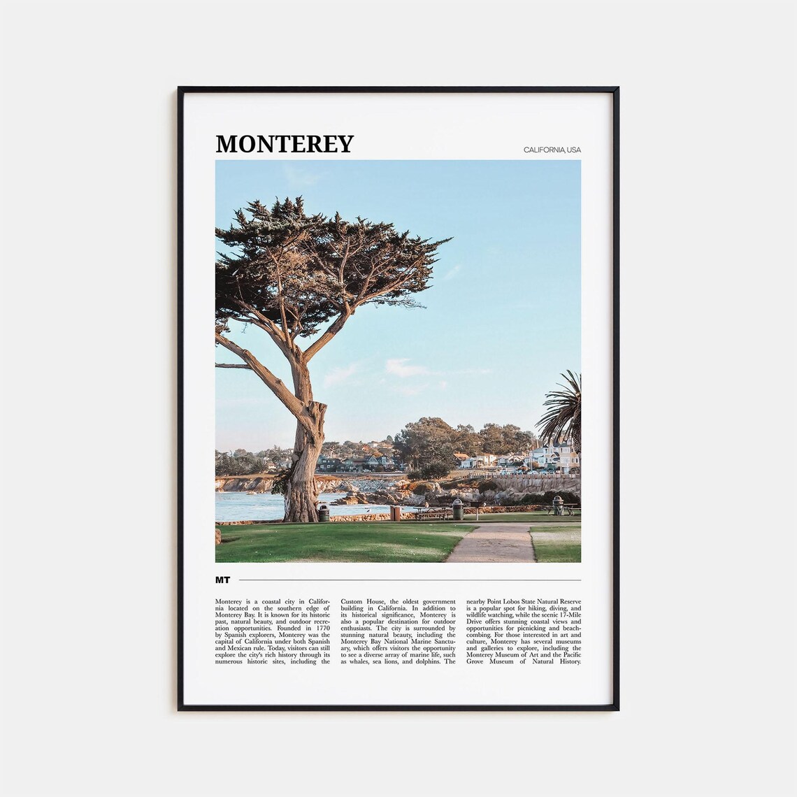 Monterey Travel Poster, California USA Art Print