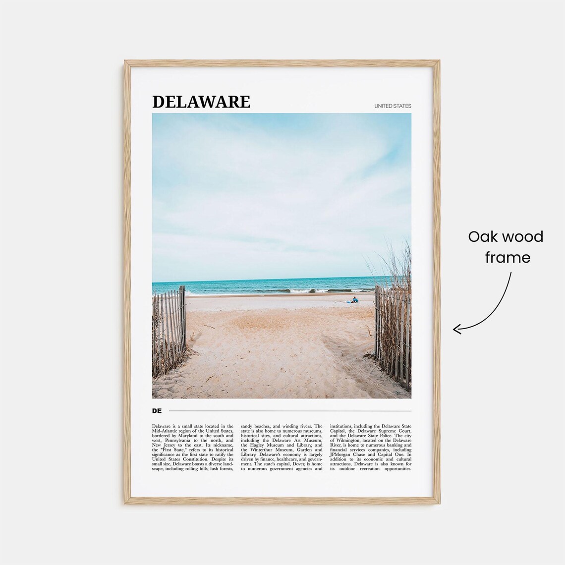 Delaware Travel Poster No. 2, Delaware Poster Print - Image 3