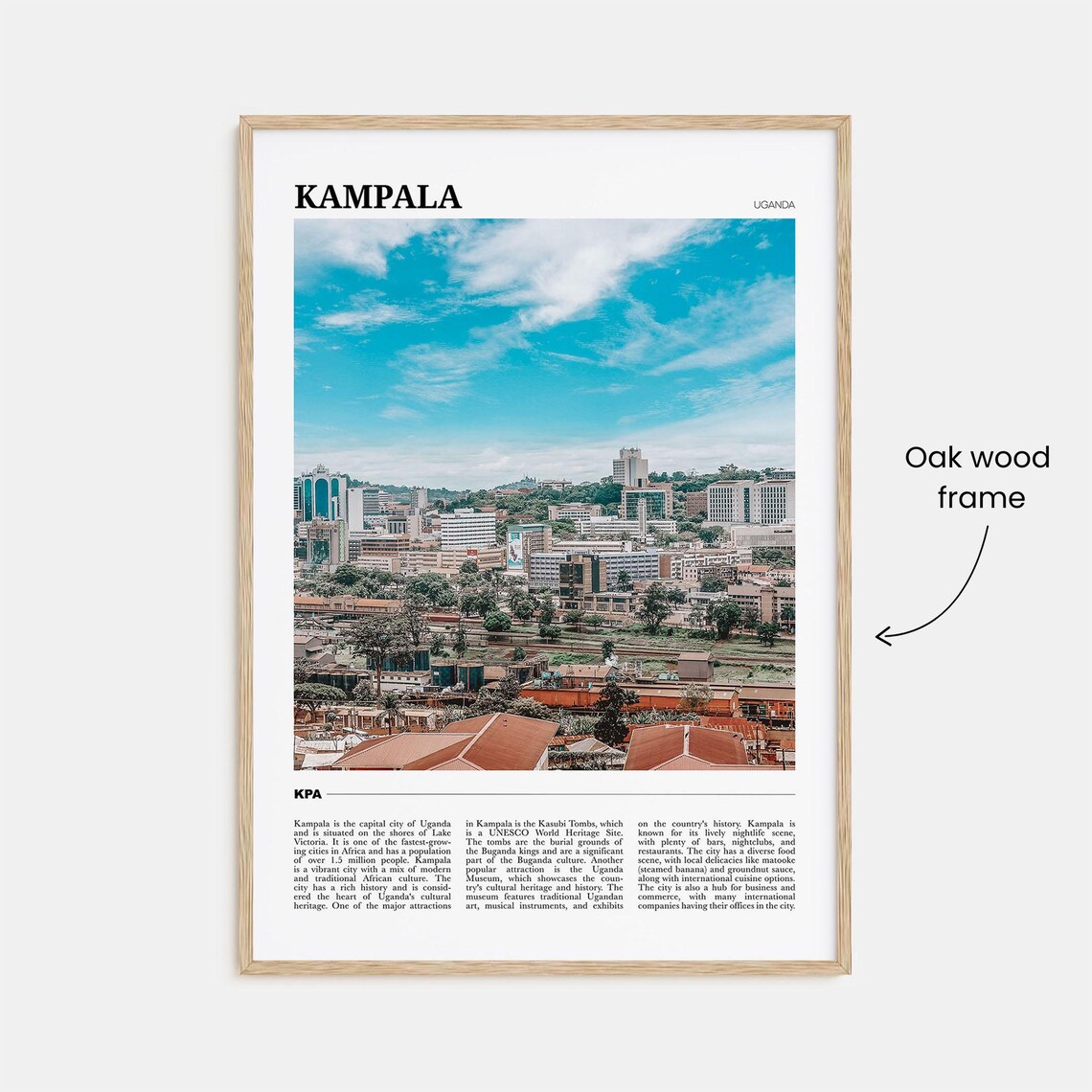 Kampala Travel Poster, Uganda City Art Print - Image 3