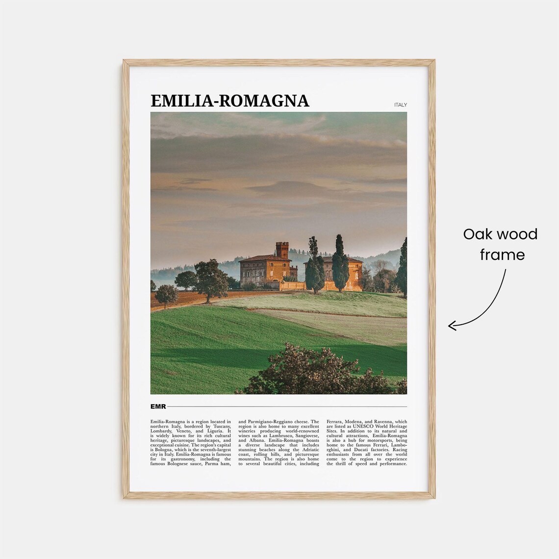 Emilia Romagna Travel Poster, Italy Wall Art Print - Image 3
