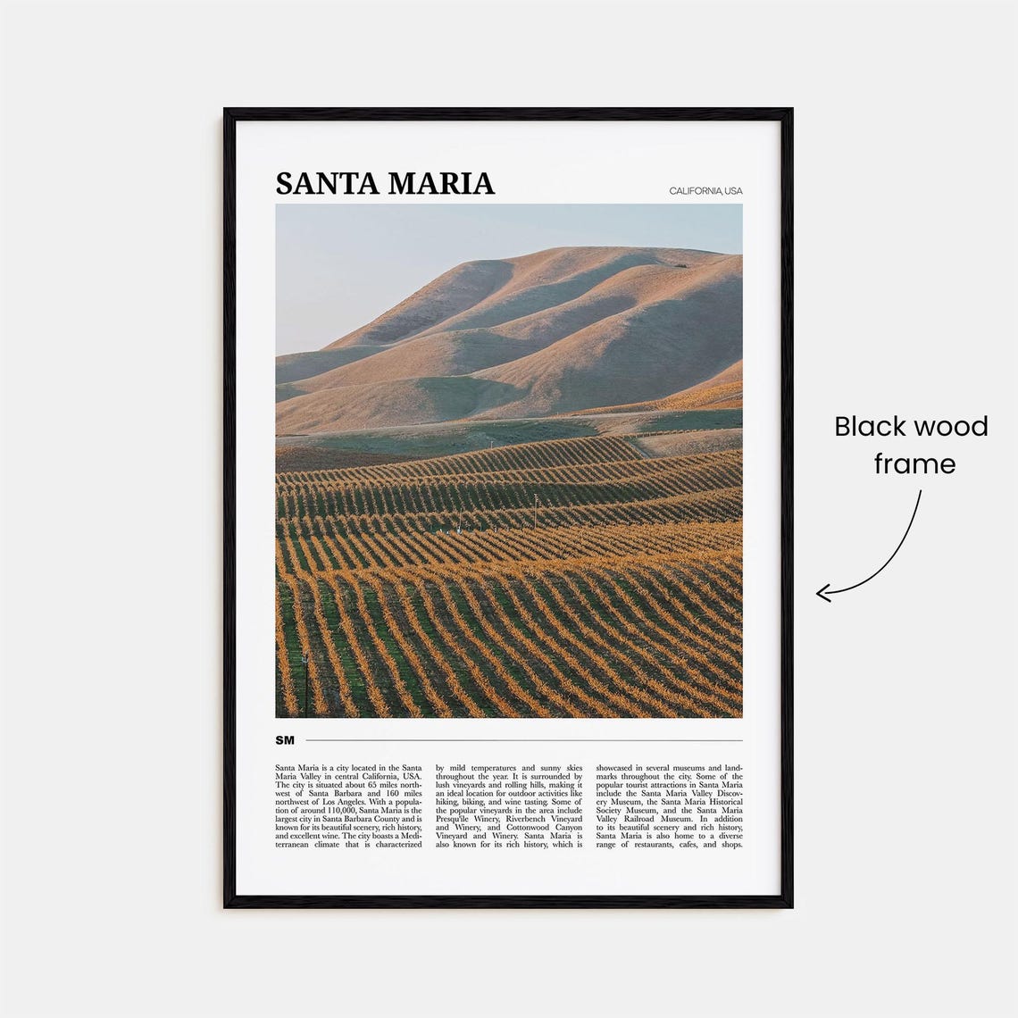 Santa Maria California Wall Art Print - Image 2