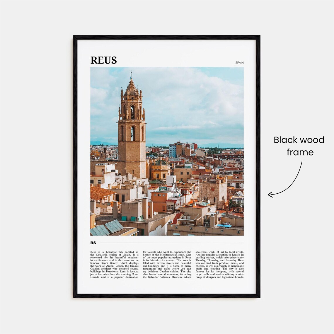 Reus Travel Poster, Spain Wall Art Print - Image 2