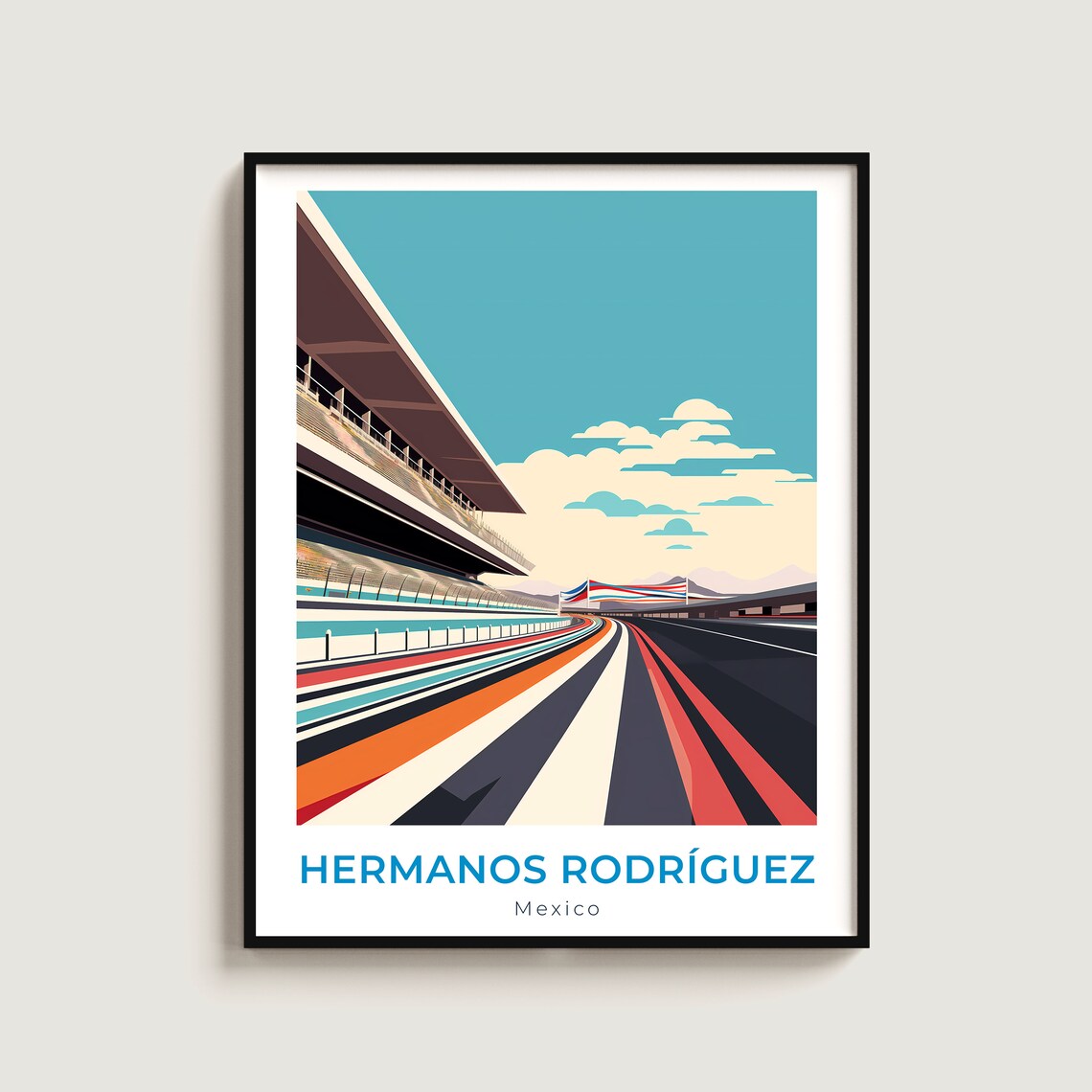 Hermanos Rodrguez Travel Print Wall Art Gift Mexico Poster Home Decor Lovers Hanging
