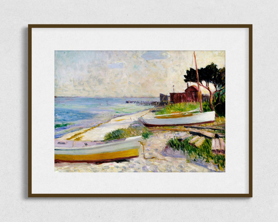 Vintage Beach Nautical Art Print - Image 2