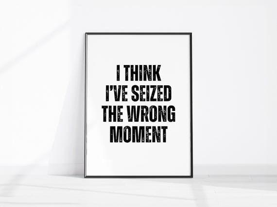 Sarcastic Quote Home Decor Funny Kitchen Wall Prints Man Cave Art Fun Bedroom Print Black White Bathroom Hallway Sign