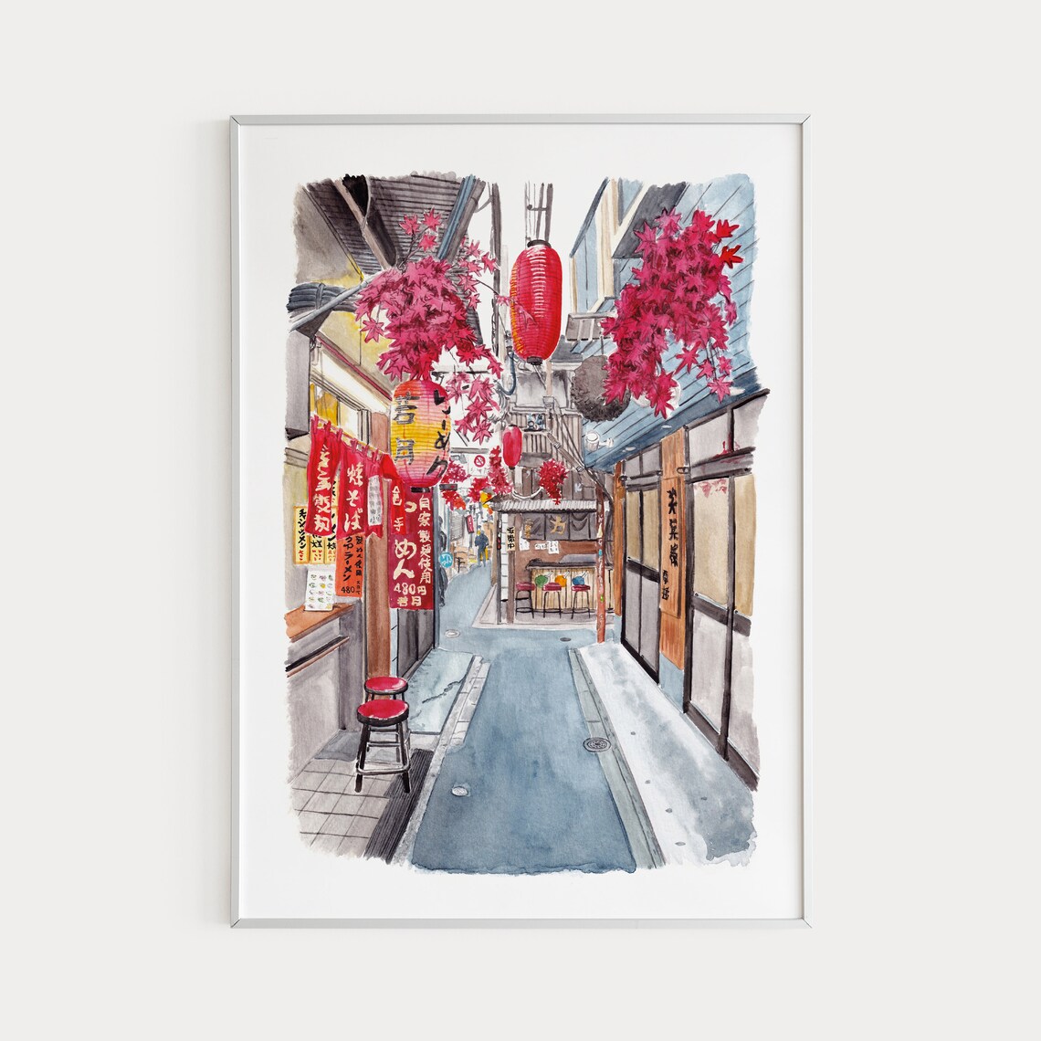Shinjuku Alley, Tokyo Cityscape Travel Poster