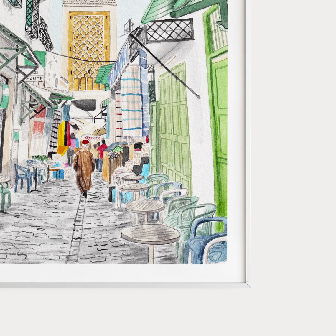 Zaytuna Mosque Tunisia Travel Poster, Tunis Cityscape - Image 3