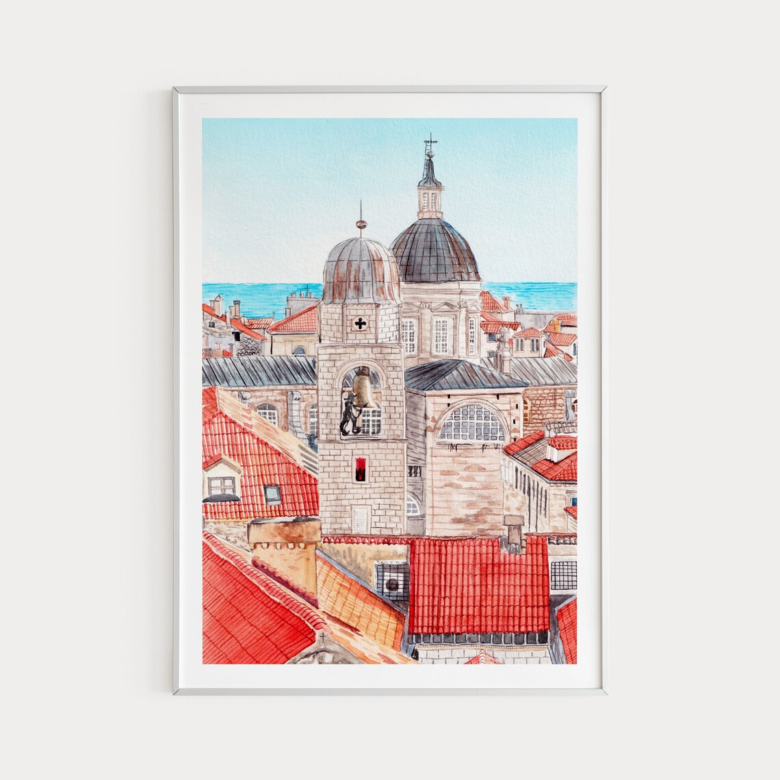 Dubrovnik, Croatia Travel Poster, Europe Wall Art