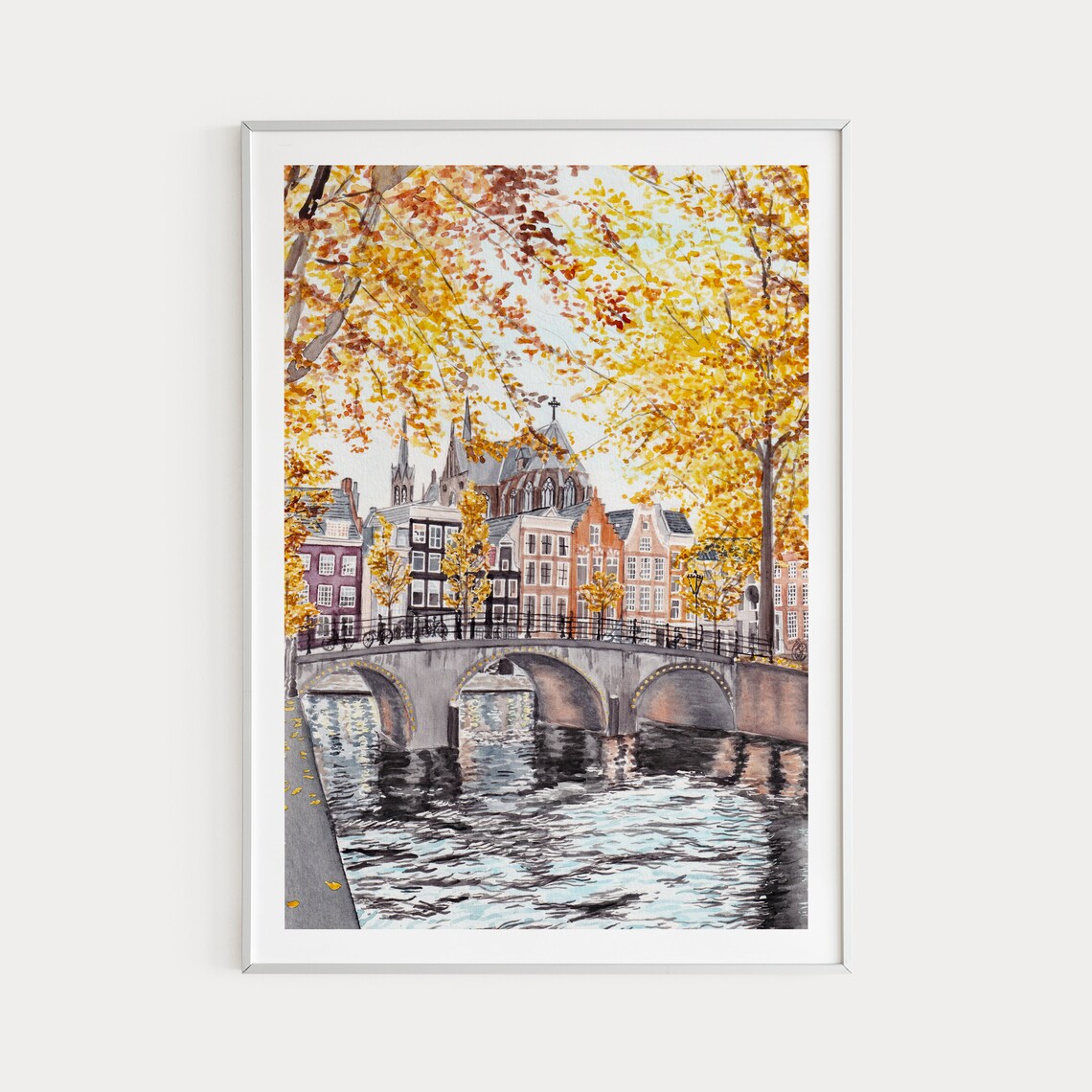 Amsterdam Travel Poster, Netherlands City Print - Image 3