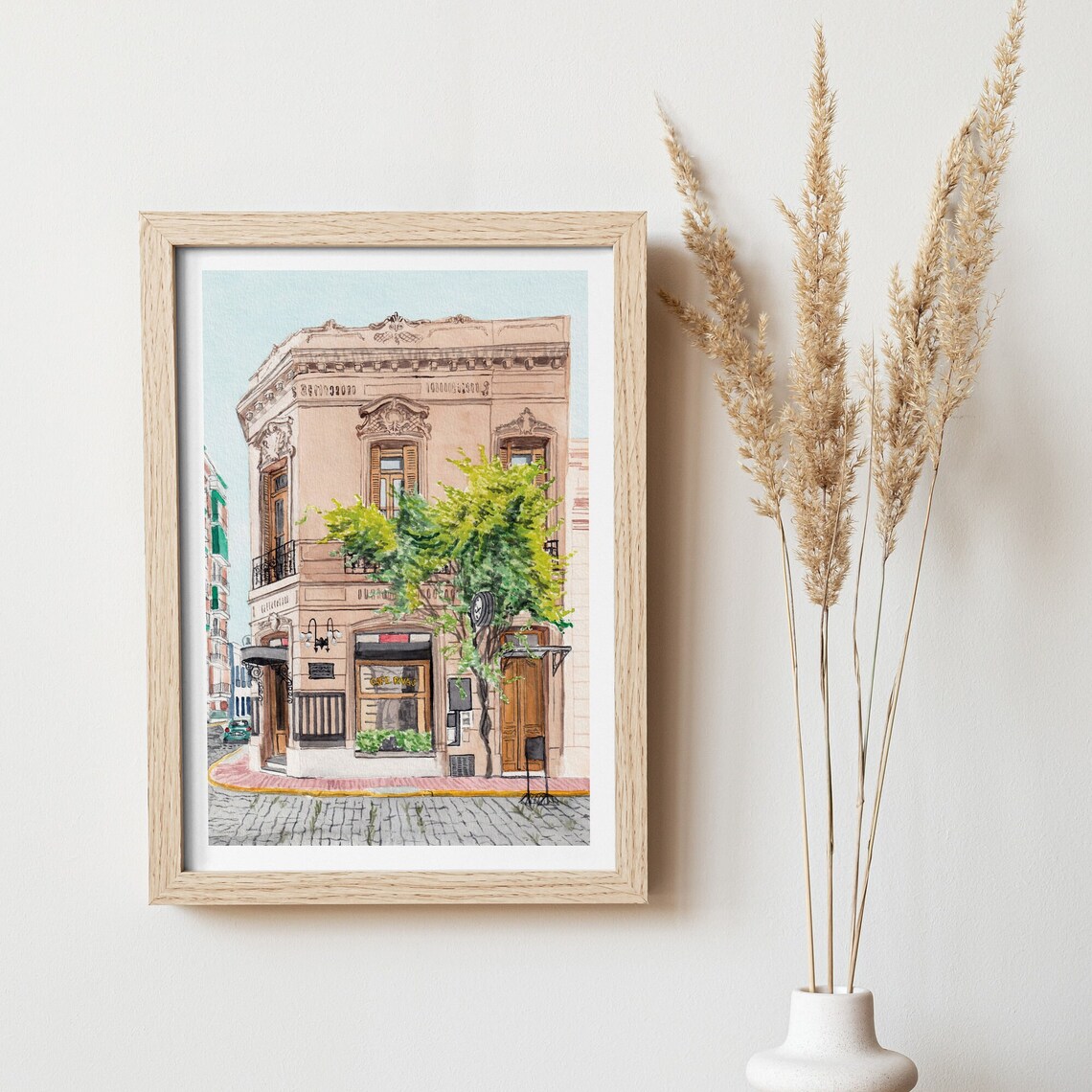San Telmo, Buenos Aires Watercolor Travel Poster - Image 2