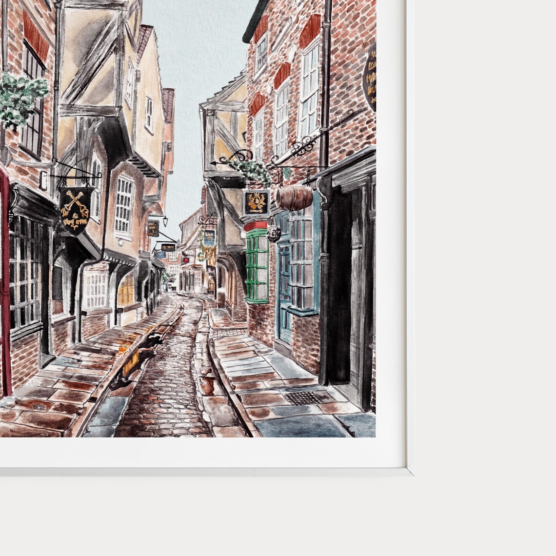 The Shambles York Cityscape, England Art Print - Image 3