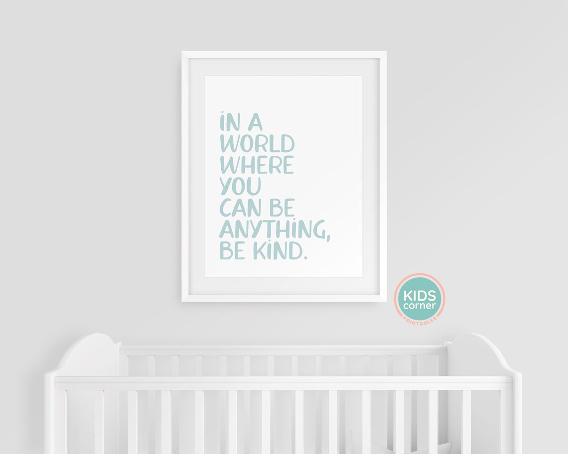Be Kind Motivational Sign, Inspirational Quote Art - Image 3