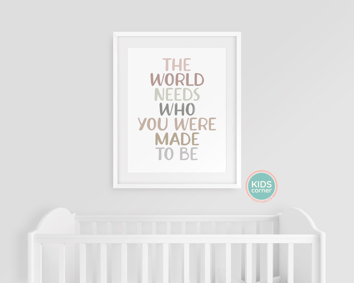 The World Needs Who You Were Made To Be Boho Quote Print - Image 3