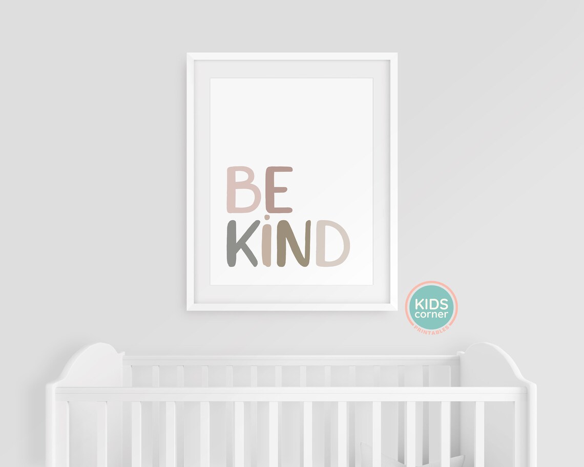 Be Kind Quote Typography Art Print, Home Decor - Image 3