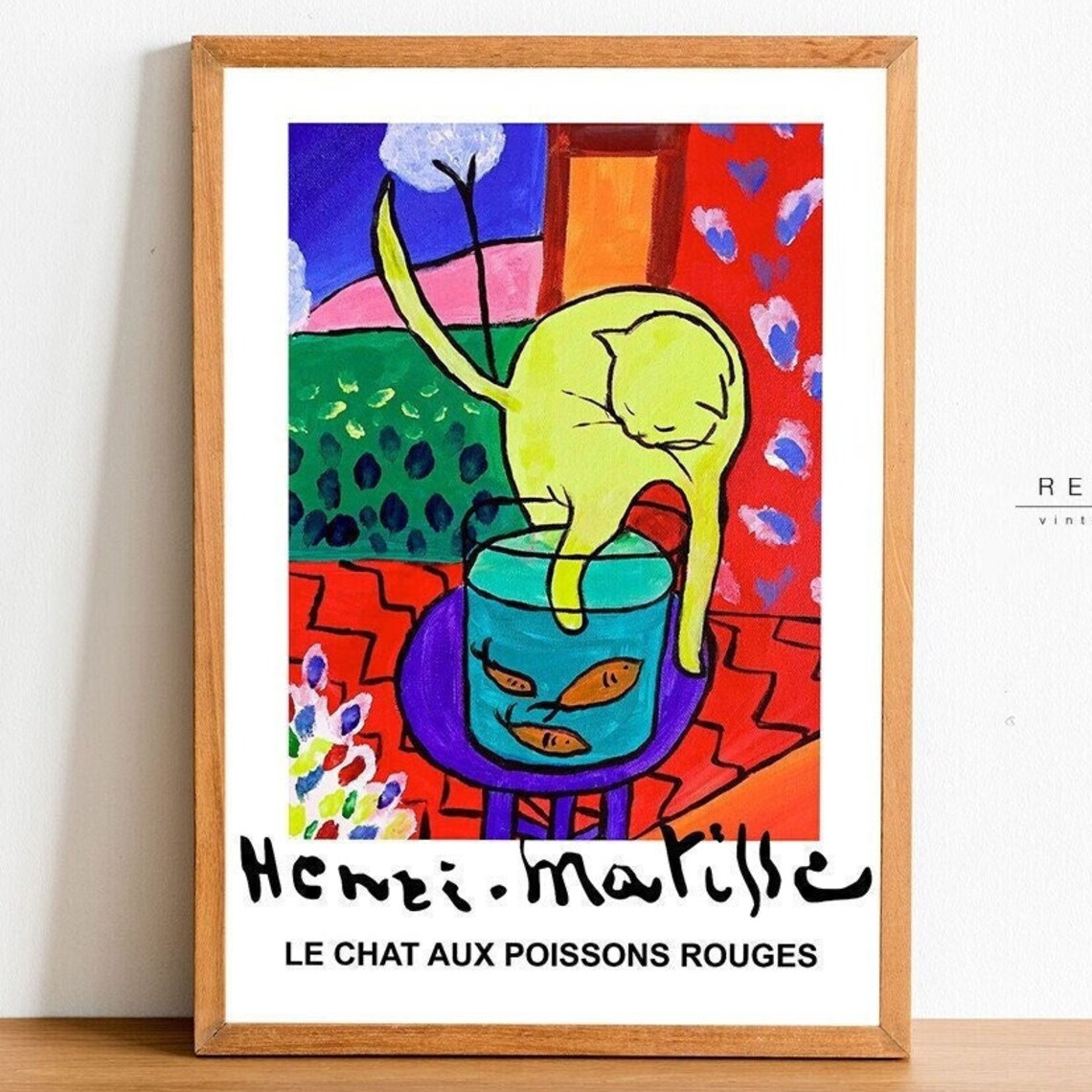 Henri Matisse Le Chat Aux Poissons Rouges Cat Goldfish Art Print