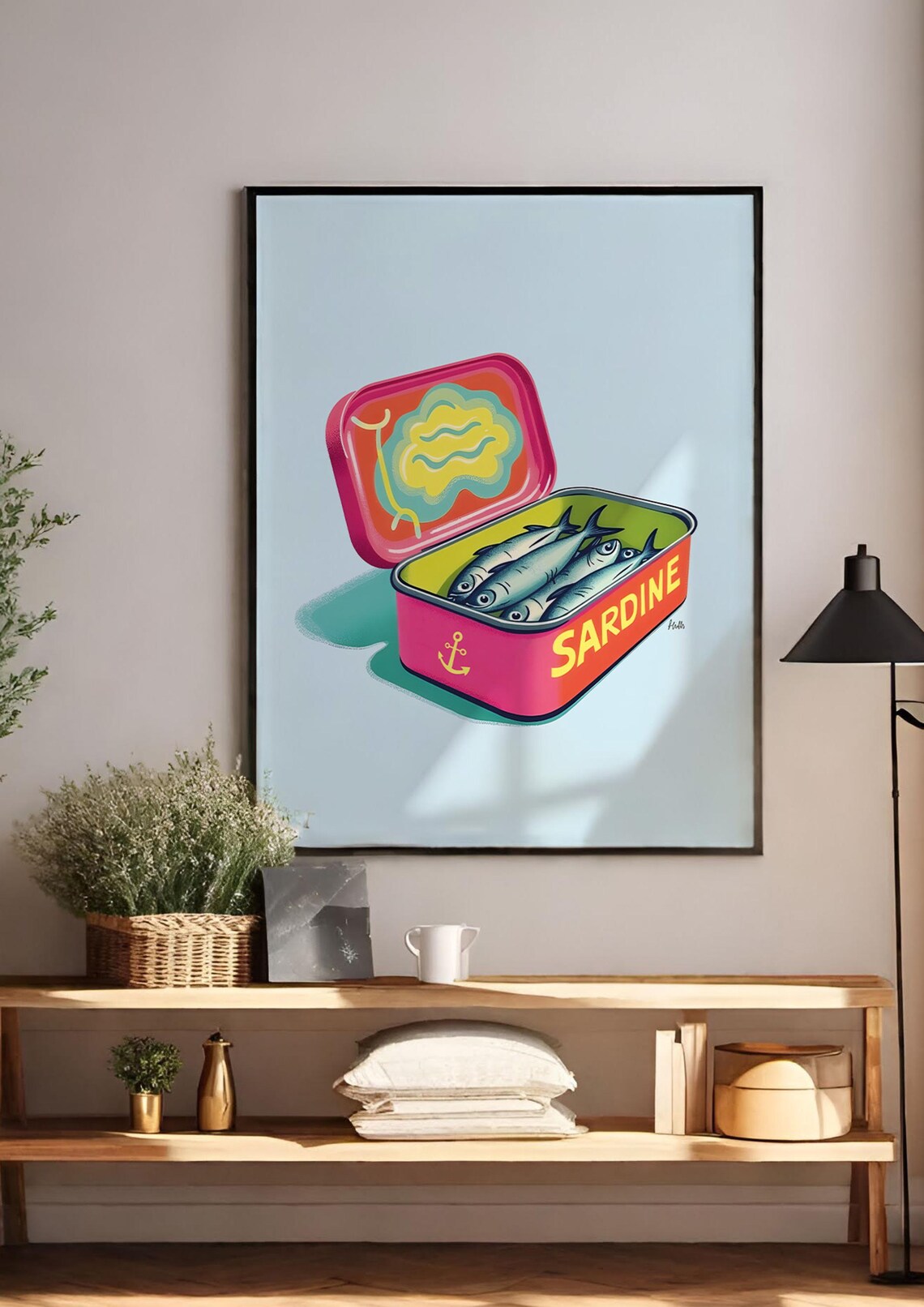 Sardine Can Retro Design, Fun Illustration - Image 3