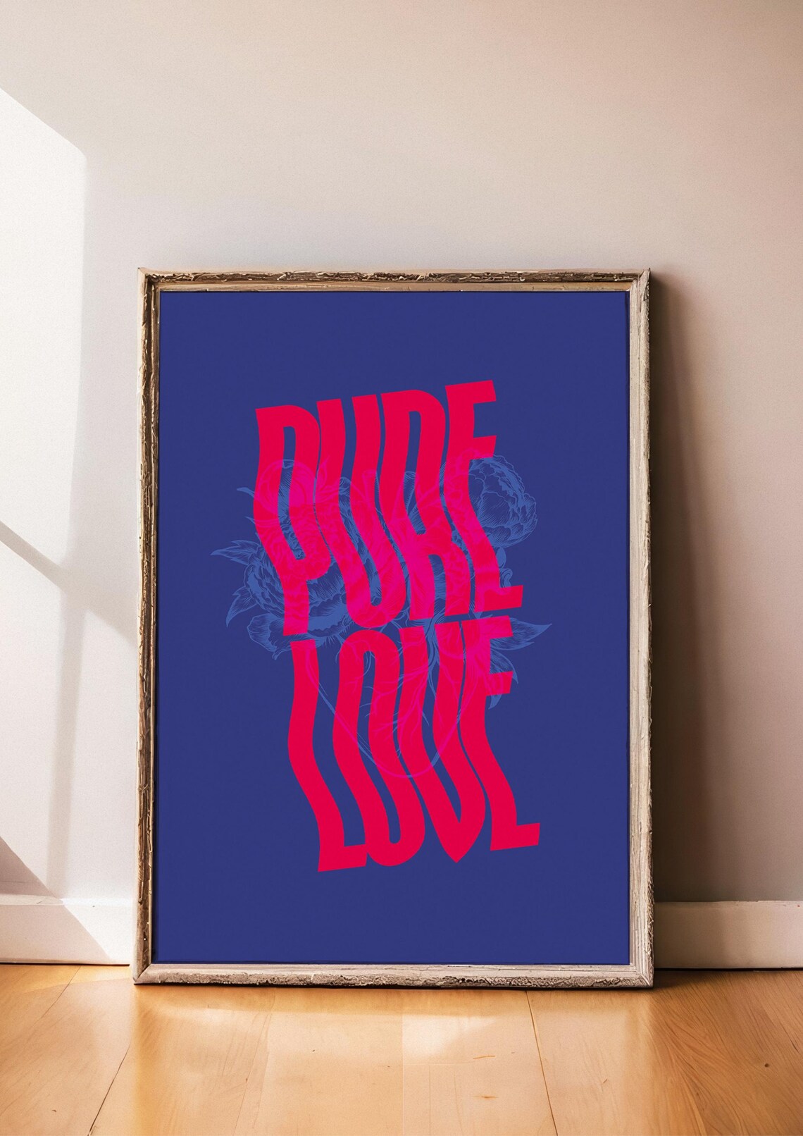 Pure Love Modern Typographic Poster - Image 3