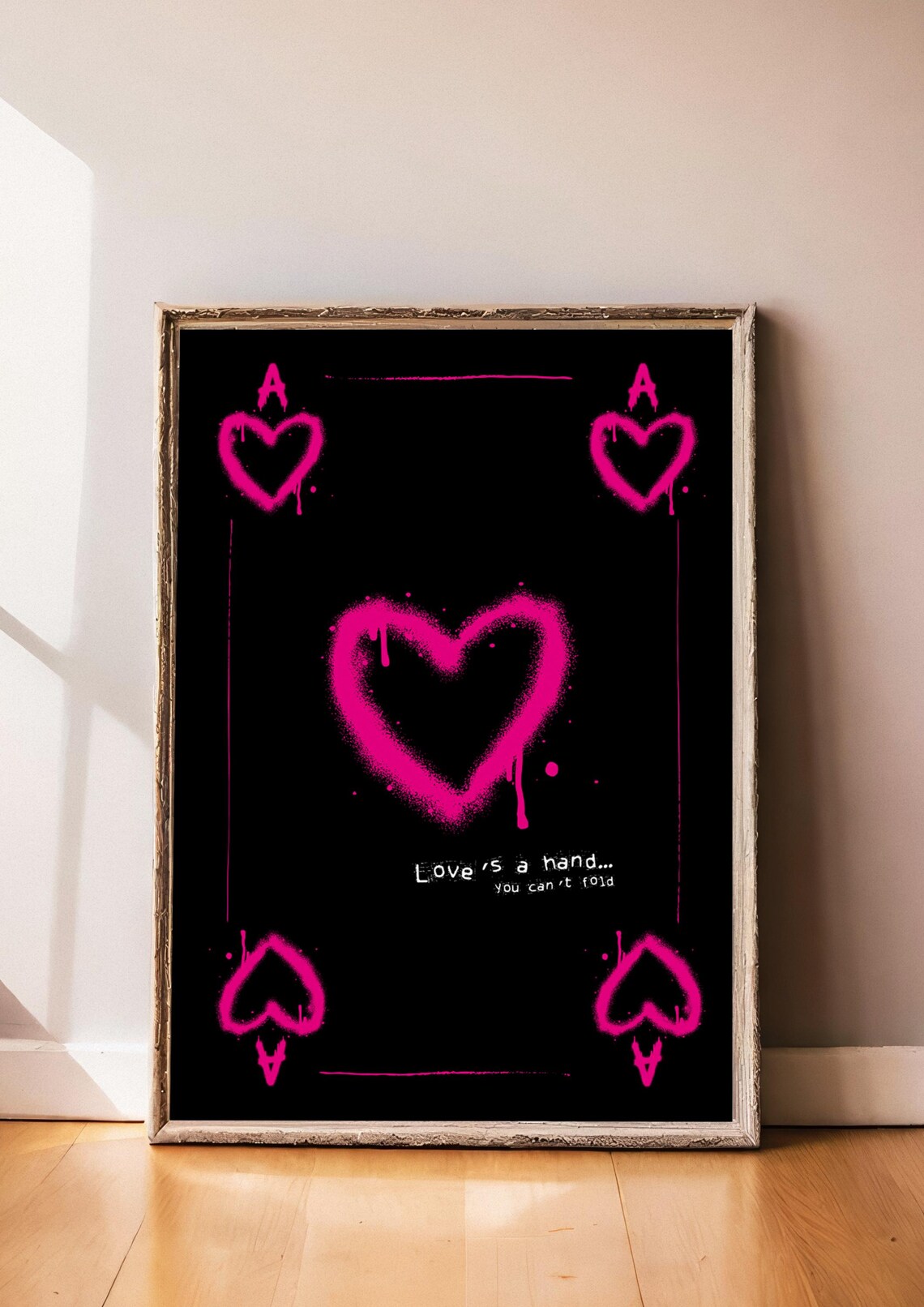 Loves A Hand Trash, Playing Card Spray Tag Style