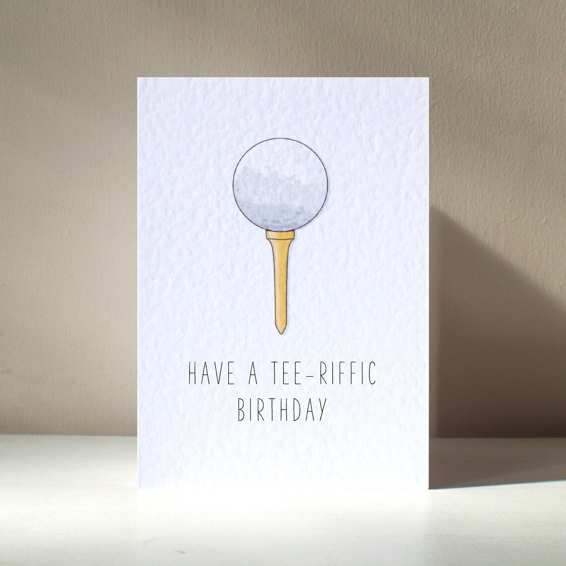 Tee Riffic Golf Pun Poster Print, Funny Birthday