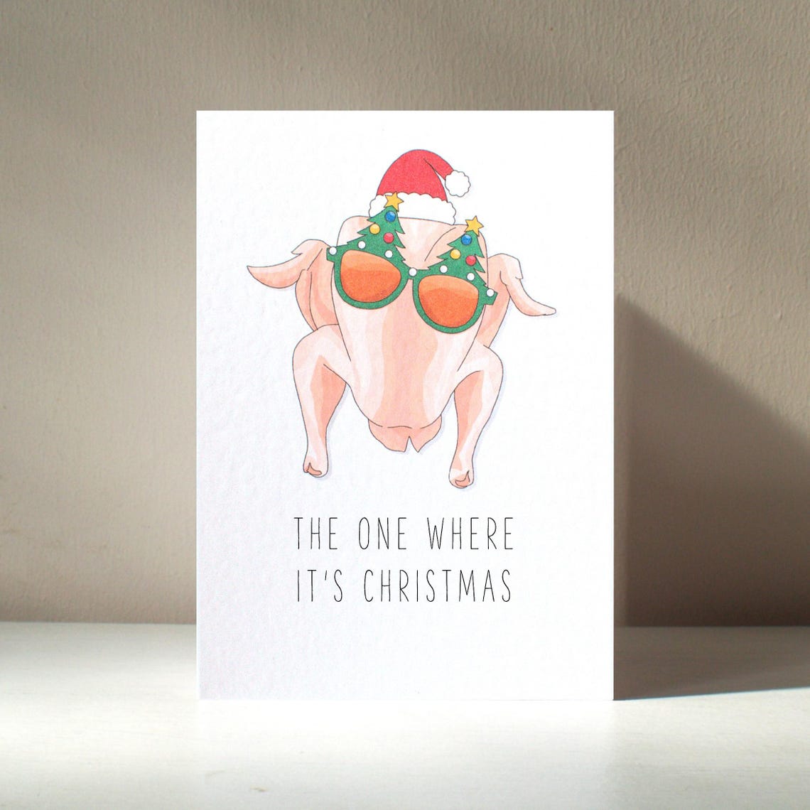 The One Where It Is Christmas Turkey Sunglasses Funny Poster