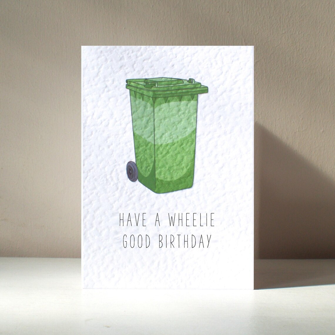 Wheelie Good Personalised Funny Birthday Greeting Card
