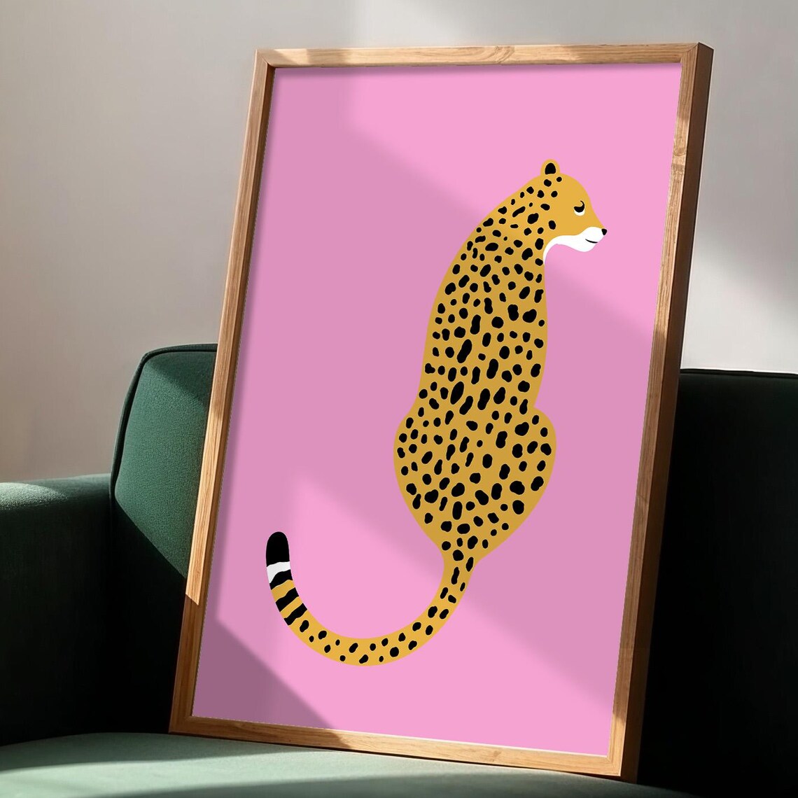 Cheetah Print Pink Leopard Print Jungle Poster