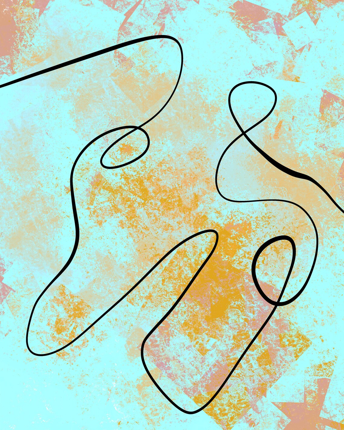 Abstract Minimalist Boho Line Art, Contemporary Modern - Image 5