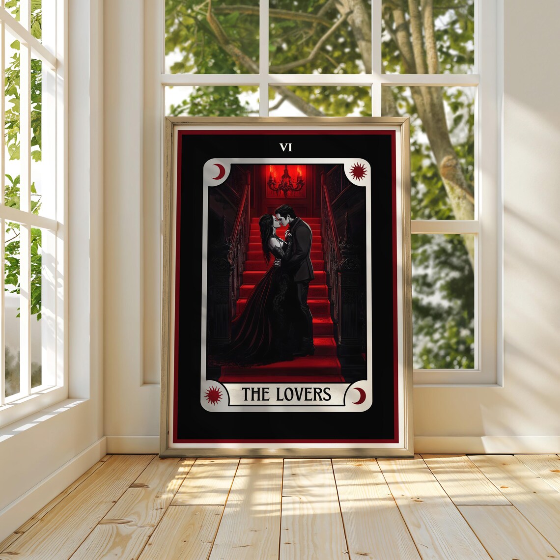 Gothic Lovers Tarot Card, Romantic Valentine Gift - Image 3