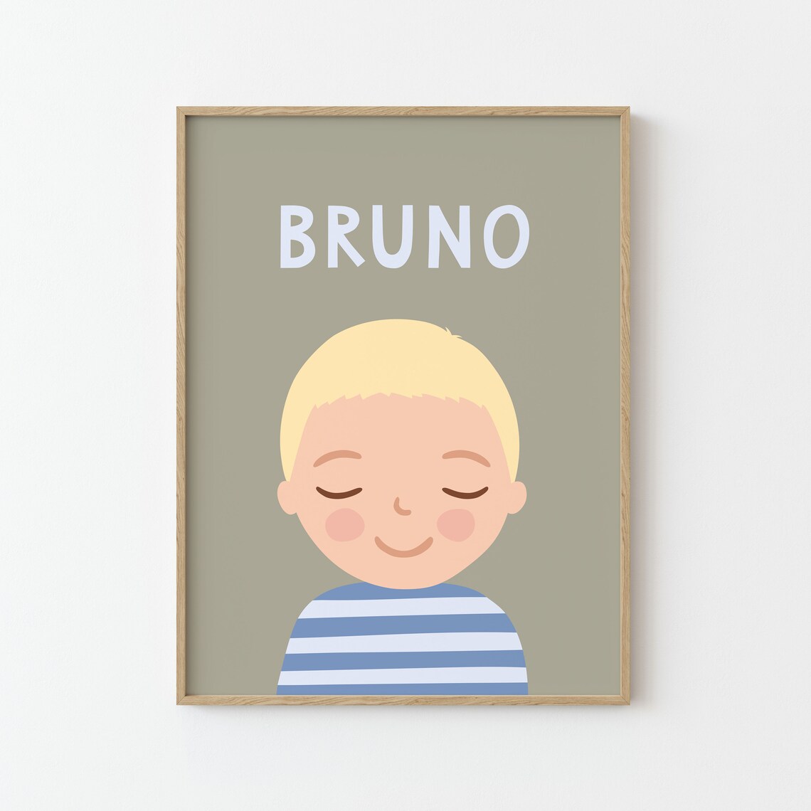 Personalized Boy Portrait Illustration Poster, Kids Decor - Image 2