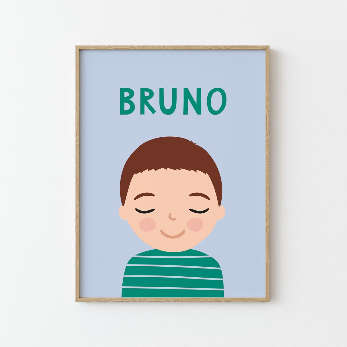 Personalized Boy Portrait Illustration For Kids Room - Image 2