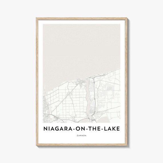 Minimalist Niagara-on-the-Lake Canada Map Line Art Travel Poster