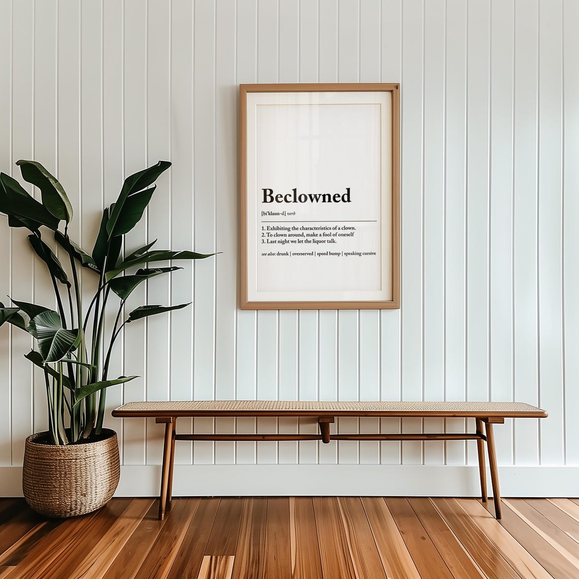 Beclowned Funny Definition Poster Clown Humor Wall Art Modern Typography Print For Office Living Room And Dorm Decor Gift Idea - Image 2