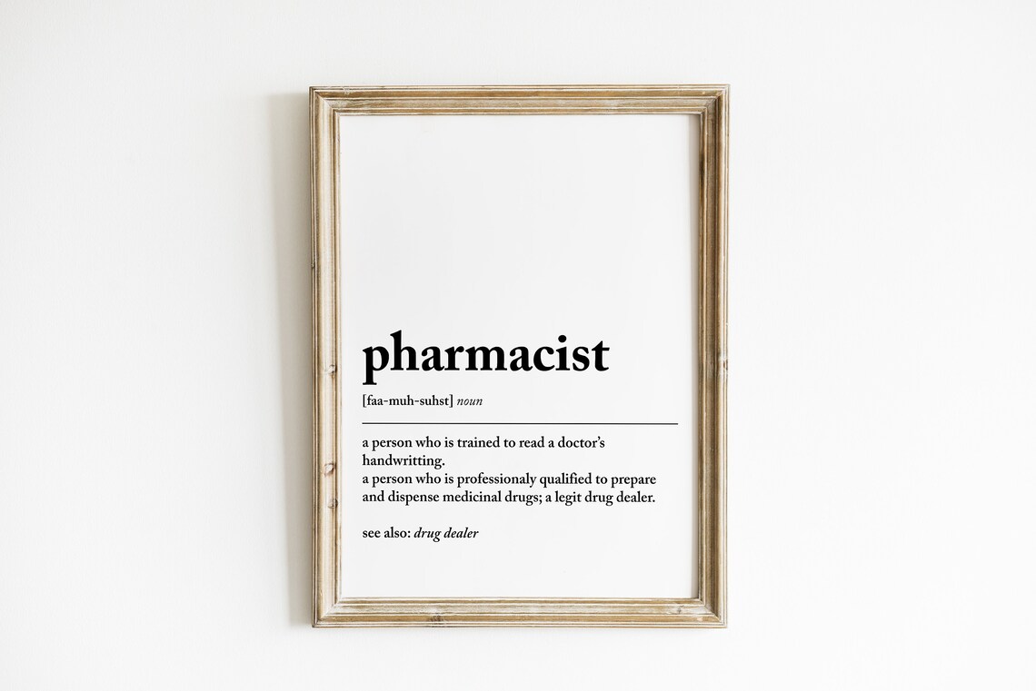 Pharmacist Definition Medical Humor Gift
