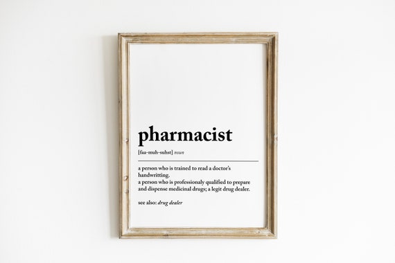 Pharmacist Definition Medical Humor Gift