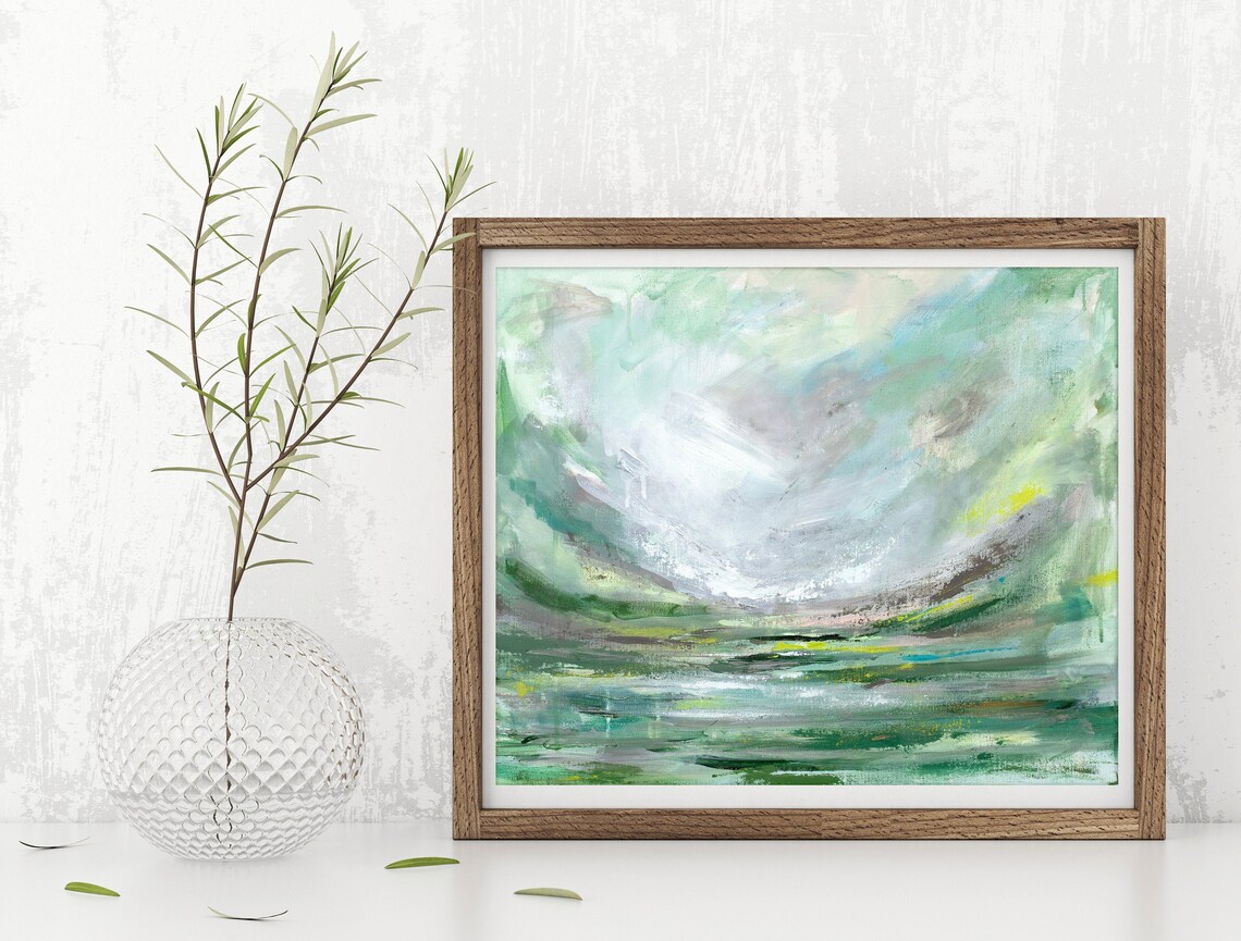 Abstract Seascape by Katie Jobling, Wall Art Print