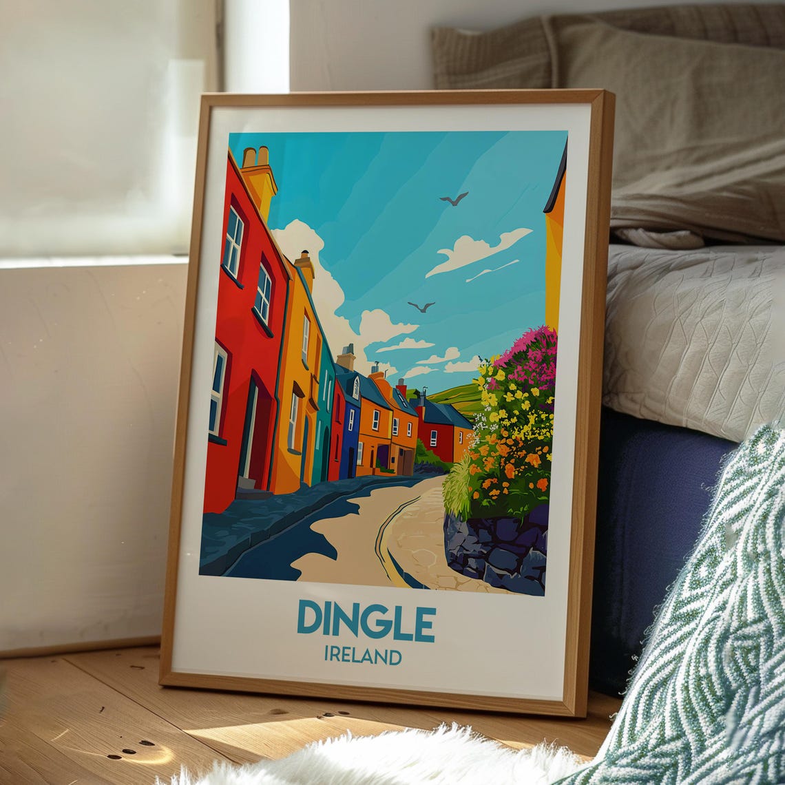 Dingle Travel Poster, Ireland Wall Art Print - Image 3
