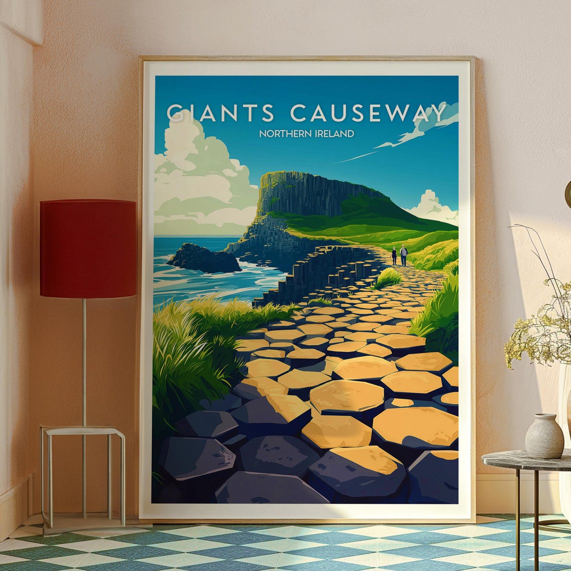 Giants Causeway Northern Ireland Basalt Columns Coastal Trail Poster - Image 2