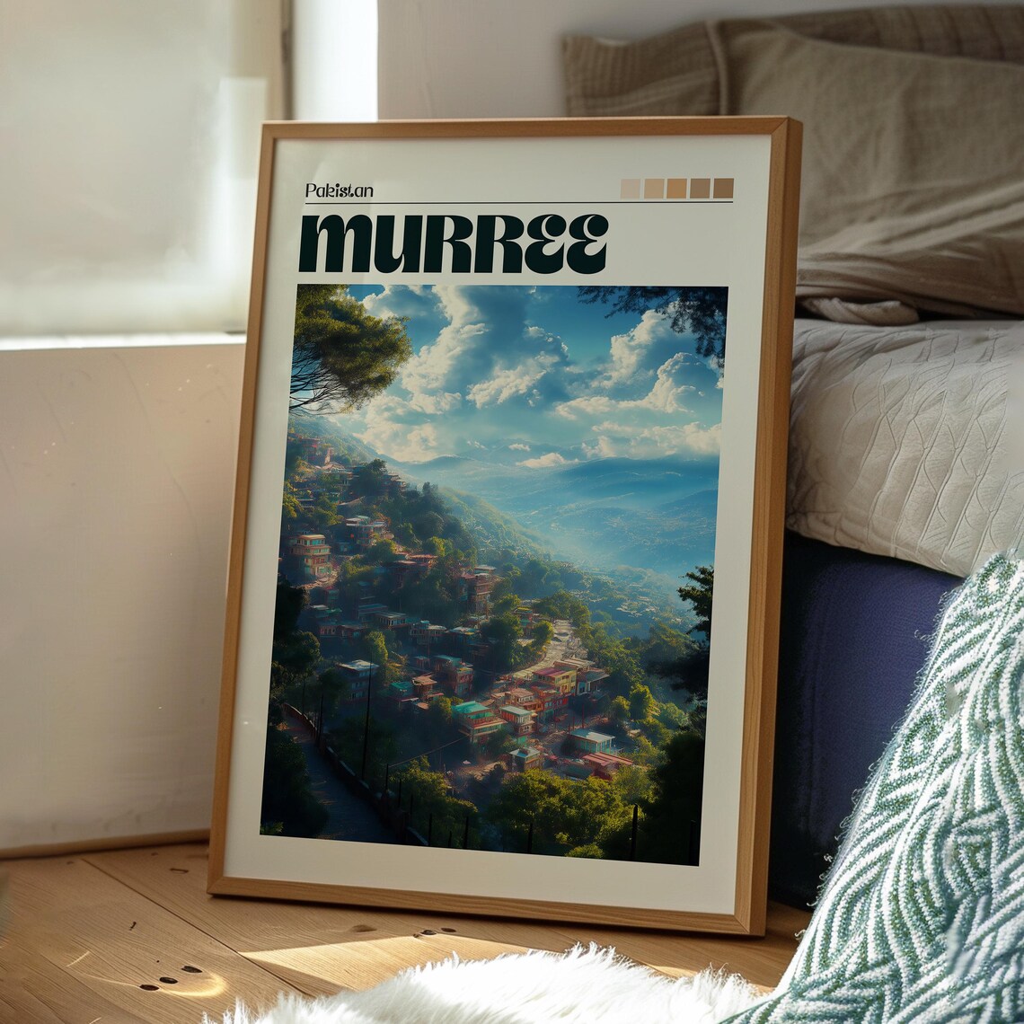 Murree Pakistan Hill Station Mountain Town Scenic Travel Poster - Image 3