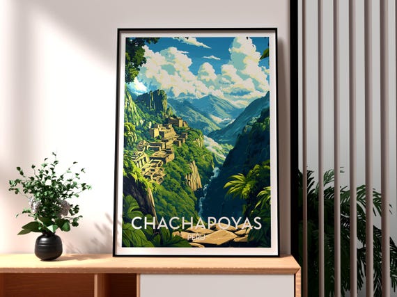 Chachapoyas Poster Art Peru Travel Print Wall Backpacking South America