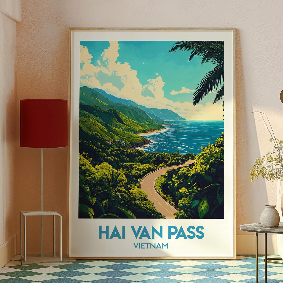 Hai Van Pass Print Vietnam Wall Art Poster Travel Backpacking Motorbiking - Image 2