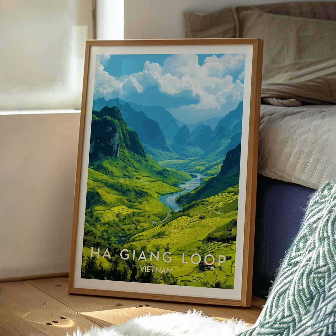 Ha Giang Loop Print Vietnam Wall Art Poster Travel Backpacking Se Asia - Image 3