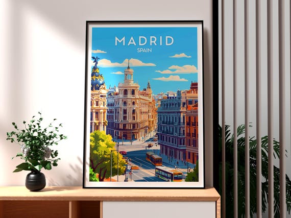 Madrid Vacation Gift For Traveller Travel Poster