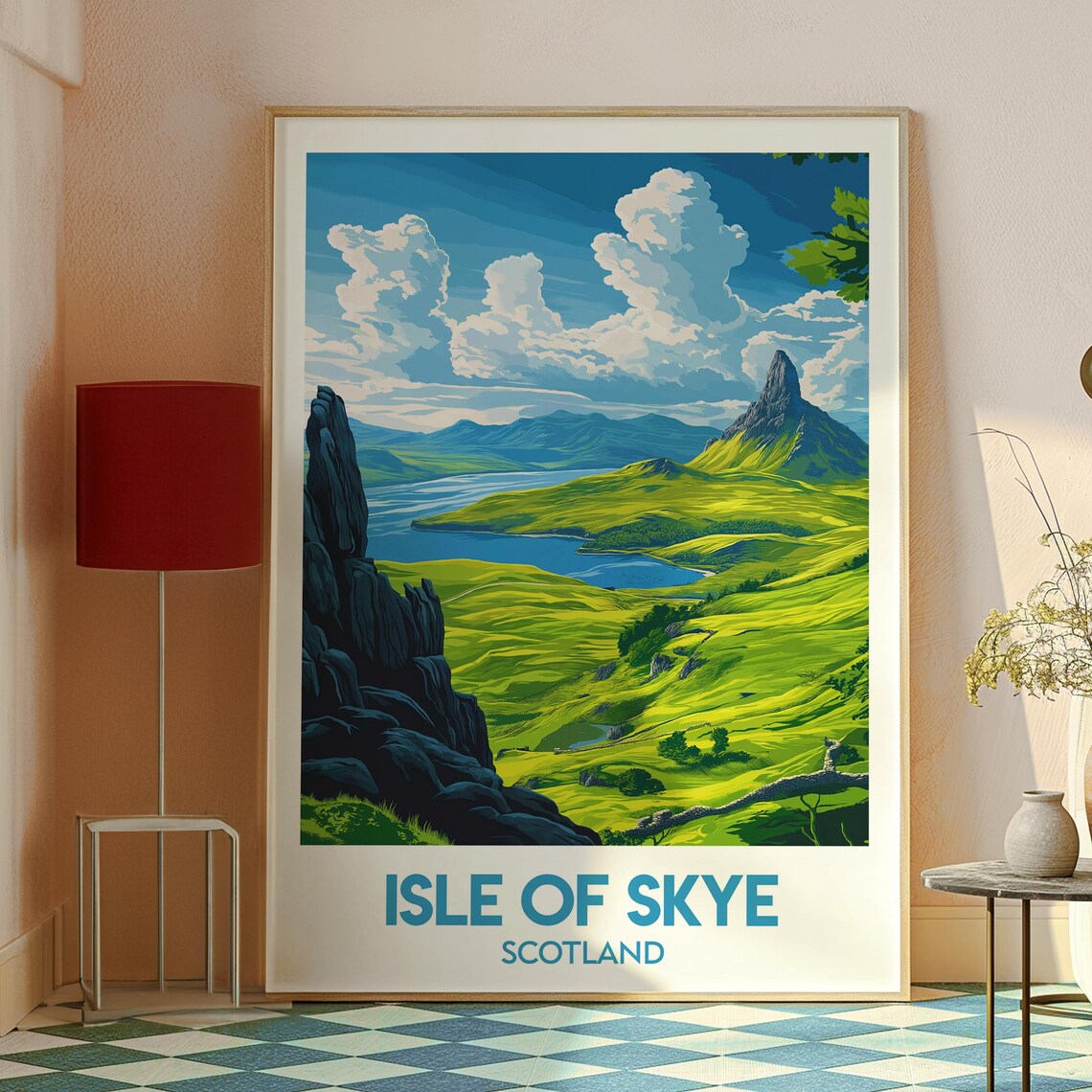 Isle of Skye Scotland Green Highlands Lochs Dramatic Crags Poster - Image 2