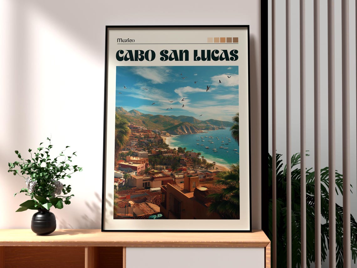 Cabo Print San Lucas Wall Art Beach Poster Travel Mexico