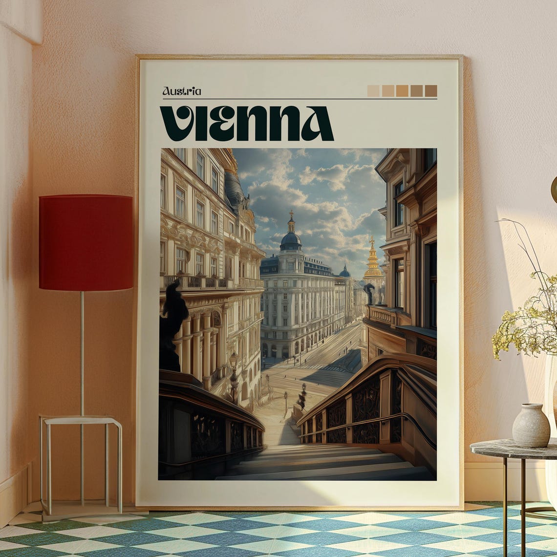 Vienna, Austria Travel Poster Art Print - Image 2