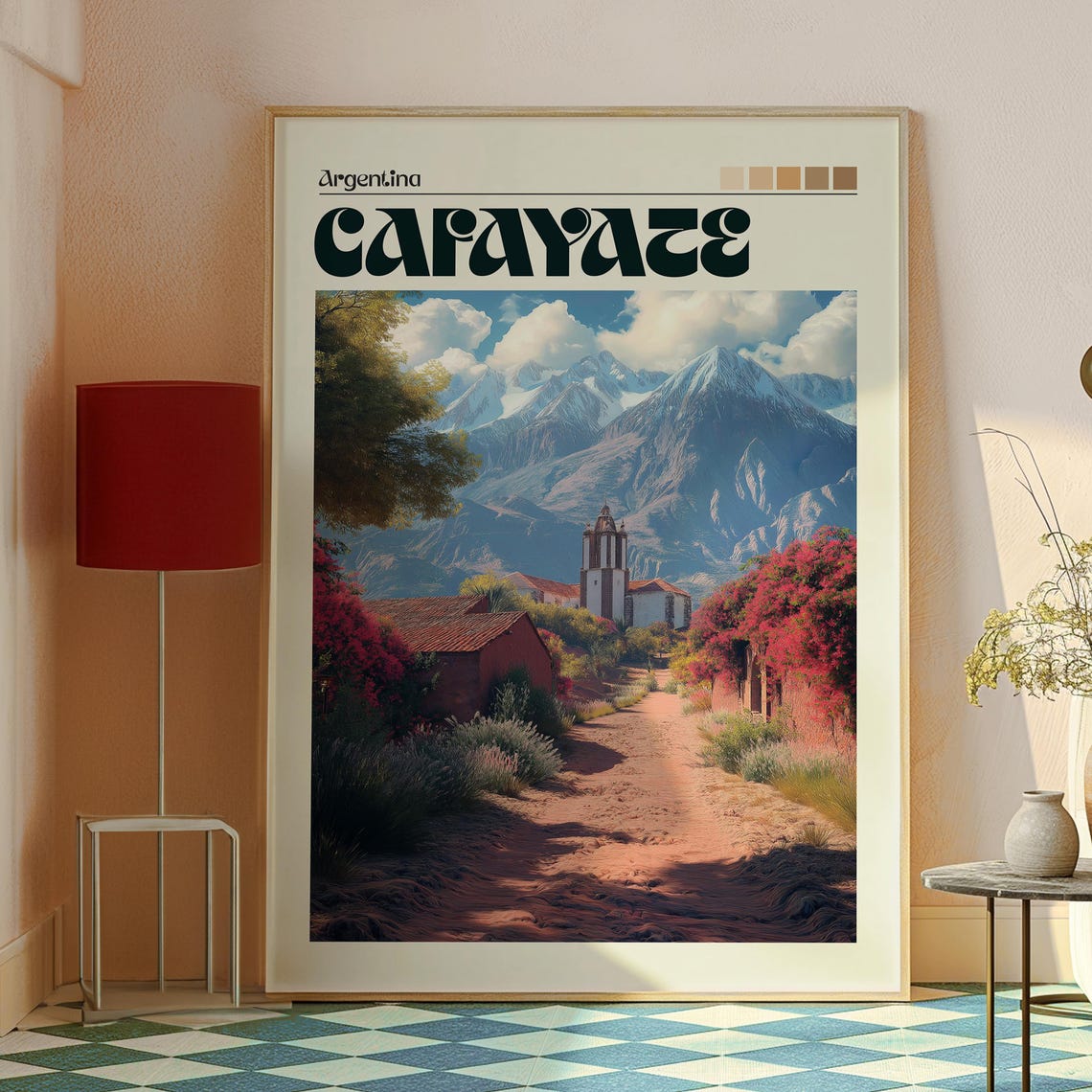 Cafayate Travel Print Argentina Wall Art South America Poster Gift For Traveller - Image 2