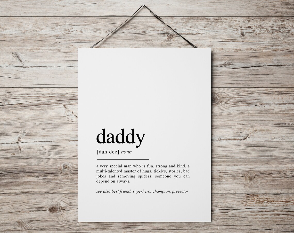 Daddy Definition Typography Art Print, Fathers Day Gift - Image 2